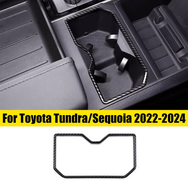 FOR TOYOTA TUNDRA&SEQUOIA 20222024 Carbon Fiber Middle Console Water