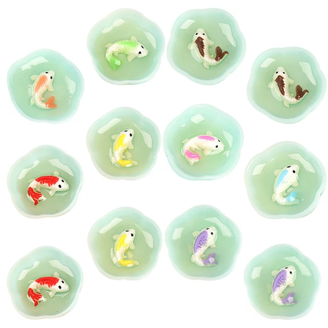 12 Pcs Aquarium Décorations De Salle Bain Jouets Miniforce Mini-ornements