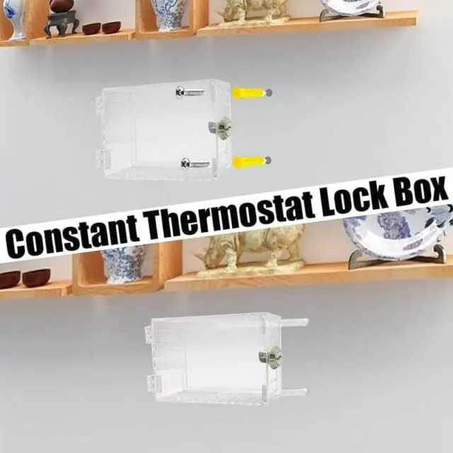 Scatola termostato in plastica trasparente bloccabile - a prova di manomissione grandi dimensioni - P9F