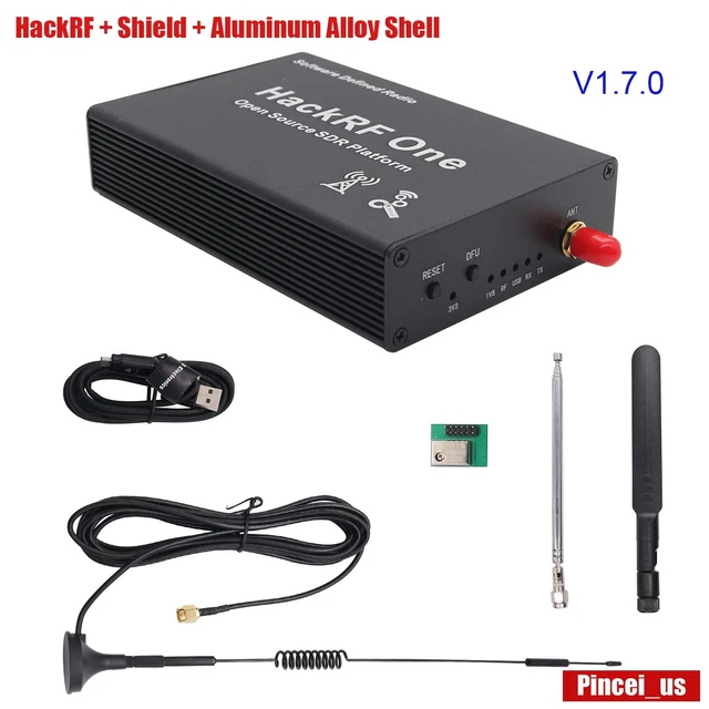 1MHz-6GHz HackRF One R9 Software Defined Radio SDR V1.7.0 with Antennas pc89