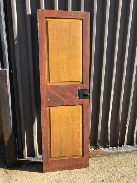c1820/30 grain painted closet door GORGEOUS color original hardware 74.75 x 23.2