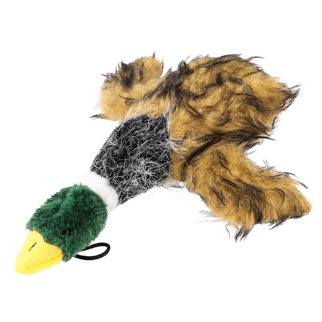 Jouet Pour Chien En Forme De Canard Couineur - Peluche Indestructible Anti-stress - Pour Chiens Petits Et Moyens - 25x19 Cm - Jaune