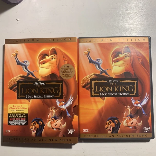 THE LION KING (DVD, 2003, 2Disc Set, Platinum Edition) £8.89 PicClick UK
