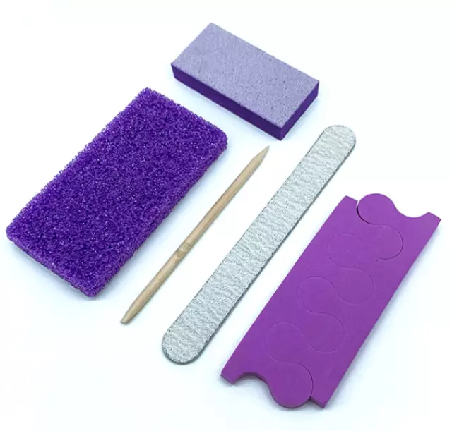 Professional Nail Salon Mini Disposable Spa Salon 5pcs Pedicure Kit Wholesale