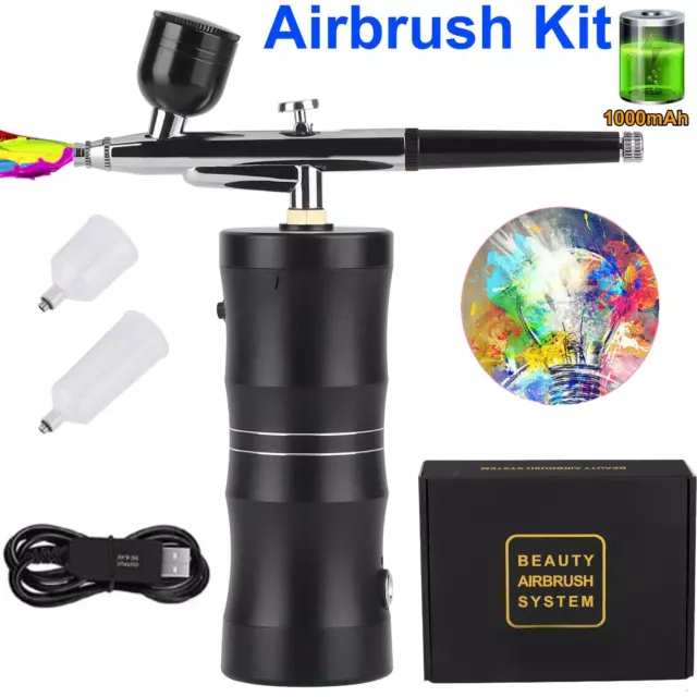 Portable Air Compressor Kit Airbrush Paint Spray Gun Nail Art Tattoo  AirbrushUS