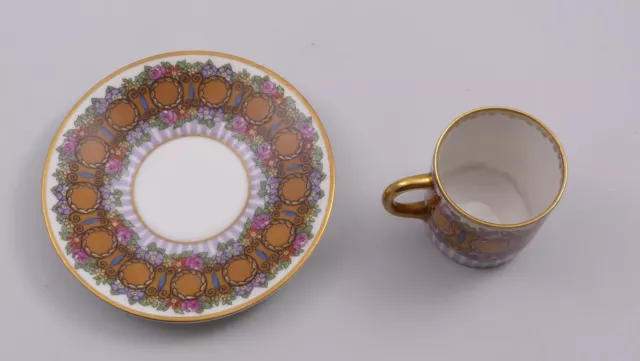 Hutschreuther Selb Sammelgedeck Mocca- Tasse und Untertasse Art-Deco um 1930 3