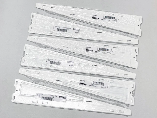 SET OF 6 - Ikea BOAXEL Bracket for Shelf, White 15 3/4 " 604.487.33 - NEW