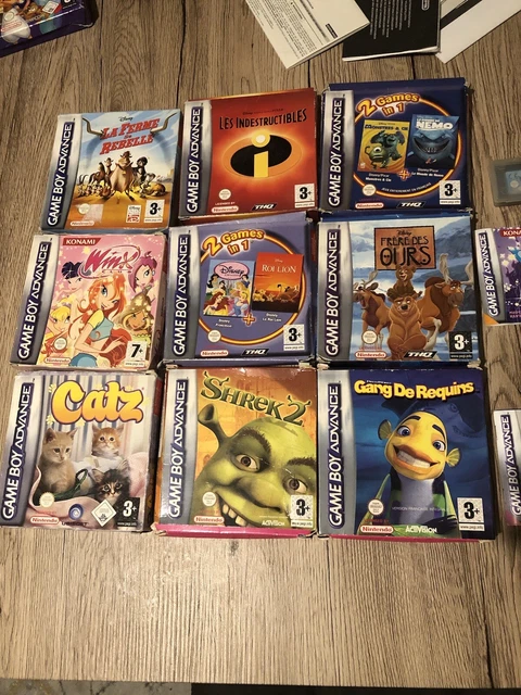Lot De 5 Jeux Game Boy Advance – Dont Pokémon Or – Occasion En état Fonctionnel