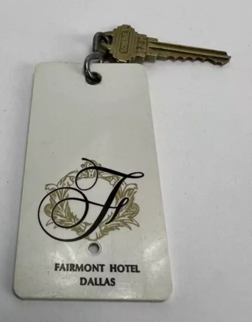 Vintage Fairmont Hotel Dallas Texas Room Key Fob Suite #1731