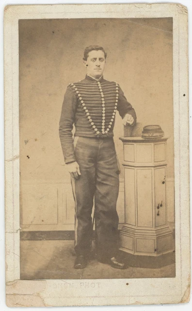 Chasseurs A Cheval Cavalier Grande Tenue Old Soldier French Military
