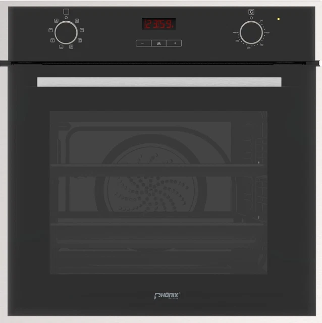 Phénix PO-01G Four Encastré 64L Cuisinière, Um-& Air Chaud Grill Minuteur 60cm