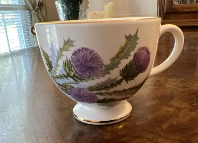 Bethany Fine Bone China Tea Cup Thistles Floral Made In Staffordshire England