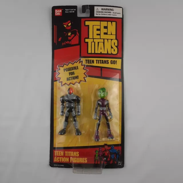 TEEN TITANS POSEABLE Figure Pack Slade & Beast Boy BanDai New $39.99 -  PicClick