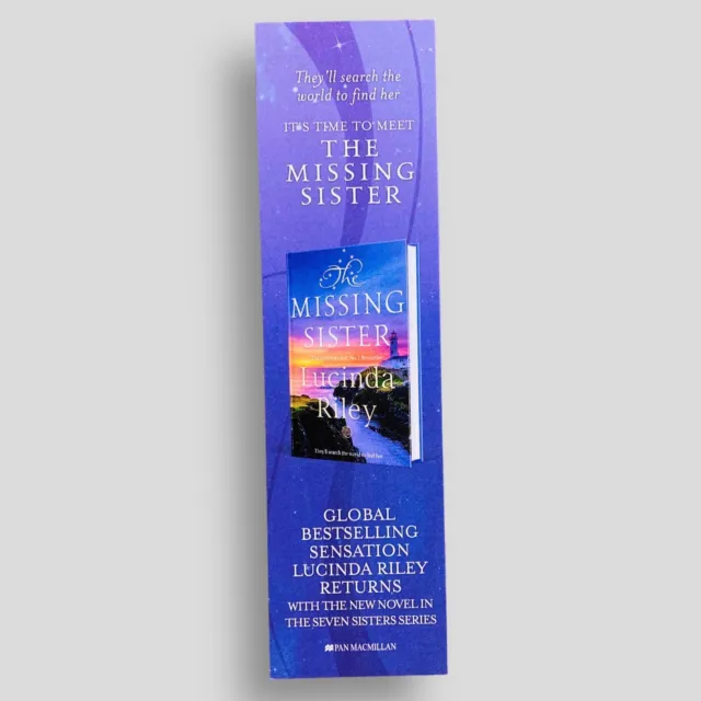 Missing Sister Lucinda Riley Collectible PROMOTIONAL BOOKMARK -not the book