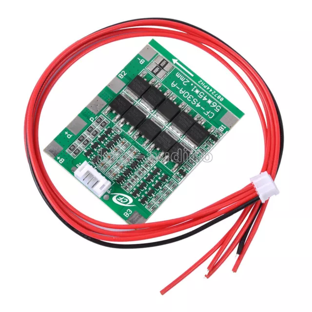 4S 30A 14.8V Li-ion Lithium 18650 Battery BMS PCB Protection Board Cell Balance