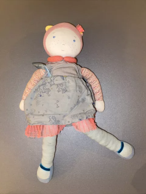 DOUDOU PELUCHE MOULIN ROTY POUPEE MADEMOISELLE ET RIBAMBELLE 35 cm