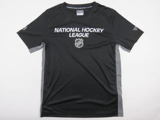 Fanatics NHL Shield Logo League Issued Pro Stock Hockey Athletic Shirt Black M