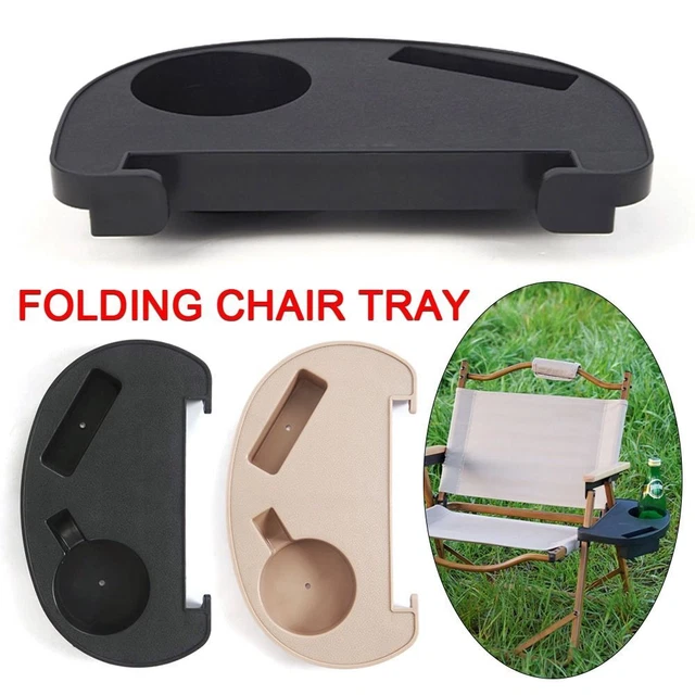 1PCS RECLINER BEACH Chair Cup Holder Drink Holder Side Tray For
