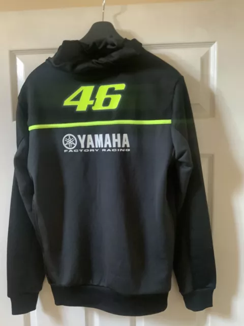 Sale VR46 Valentino Rossi Men's Fleece Full Zip Black Hoody Official Merchandise 3