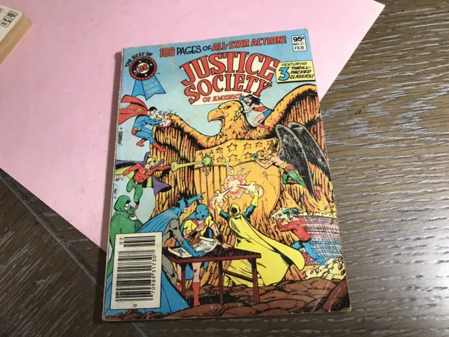 Justice Society Of America Mini Comic Blue Ribbon Digest 1982 #21 Vol. 4