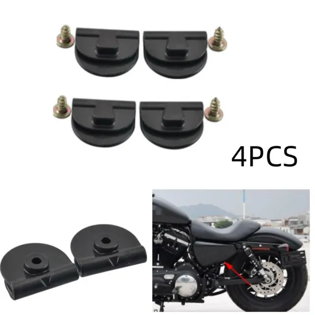 4pcs Black Left Side Battery Cover Clips For Harley Sportster XL 883 1200 04-18