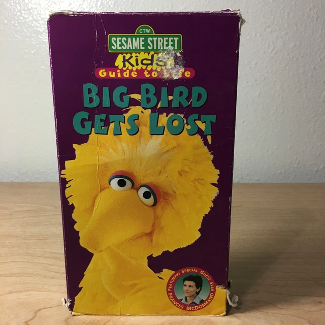 SESAME STREET VHS Big Bird Gets Lost Kids Guide To Life 1997 Rare £15.