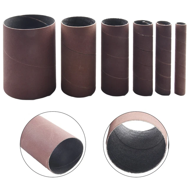 Kit 6 Manchons Abrasifs Pour Tambour De Ponçage 4,5 Mm - Papier De Ponçage, Neuf, Pour Ponceuse à Cylindre