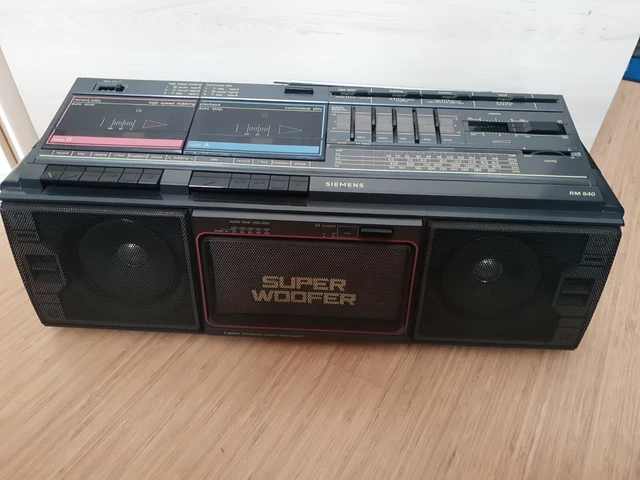 SIEMENS RM 840 Super Woofer Boombox Ghettoblaster $80.76 - PicClick AU