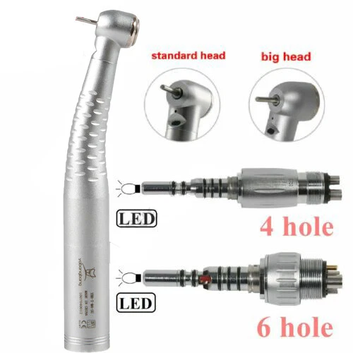 5 Dental Dentista LED Fiber Optic Handpiece Turbina Turbine