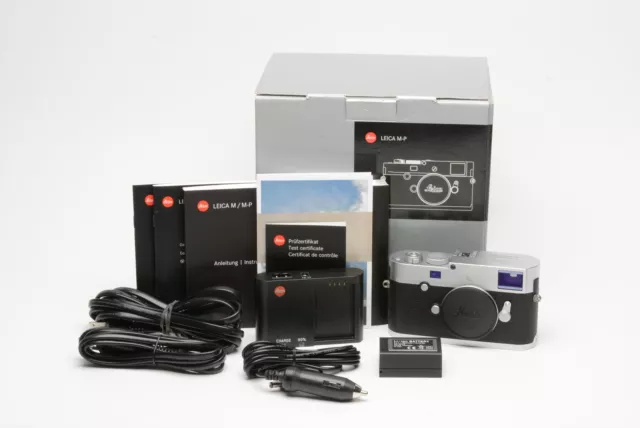 Leica M-P (Typ 240) Full-Frame Digital Rangefinder Camera, Silver 10772 Boxed