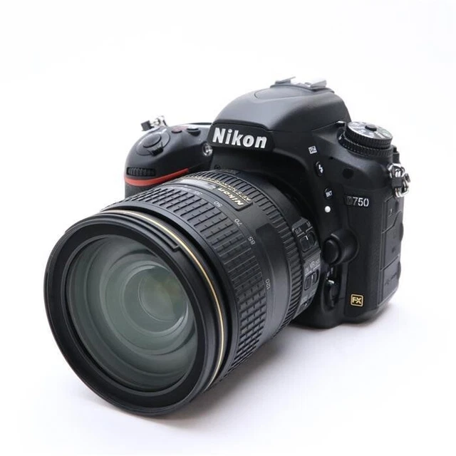 Nikon D750 24.3 MP Digital Camera- Black (with DX VR 24-120mm Lens) NEAR MINT