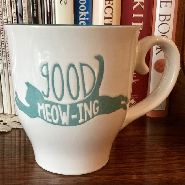 Kitty Cat Coffee Mug Ceramic Good Meowing Pfaltzgraff New With Tags