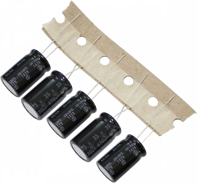 10x Condensateur électrolytique Radial 470µF 35V 125°C RK-35V471QI5WGY-T70...