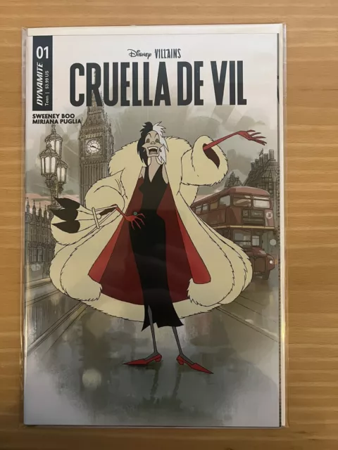 Disney Villains Cruella De Vil #1 Variant Cover B Bagged Boarded Unread