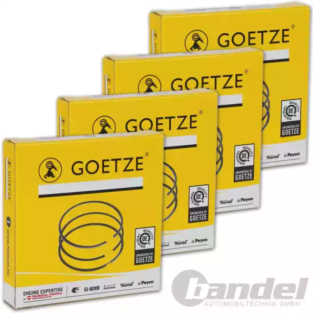 4x GOETZE KOLBENRINGE 82,5mm passend für VW GOLFIII, IV PASSAT B4 B5 APR ATQ ACK