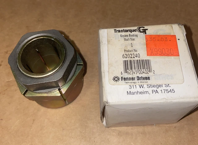 Fenner Trantorque 6202240 1" Keyless Bushing 1" ID 1-34" OD Z-81, New, TEC