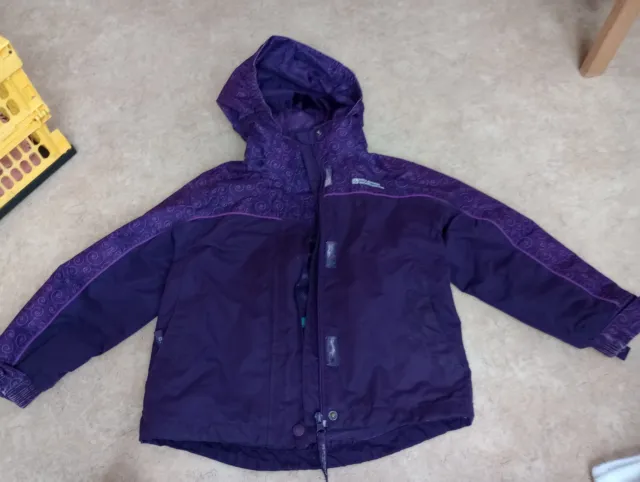 Girls Purple Mountain Warehouse Waterproof All Season Coat Age 5-6 Years