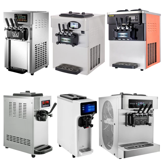 COMMERCIAL MIX FLAVOR Soft / Hard Ice Cream Machine Maker Ice Cream