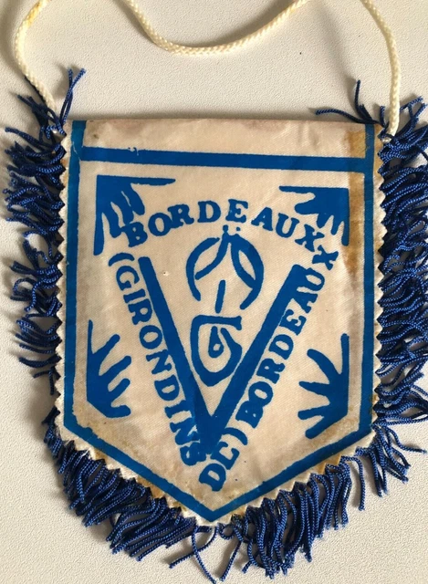 Fanion Vintage Girondins De Bordeaux - Ancien Pennant Football - Avant 2000