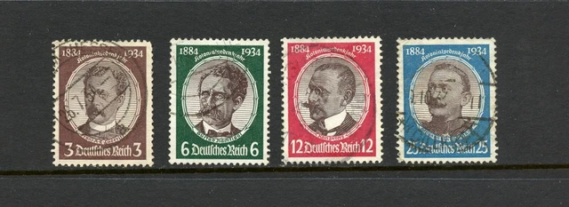 P537 Deutschland 1934 Verloren Kolonien von Deutschland 4v. Gebraucht