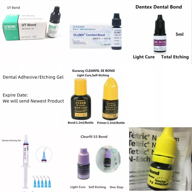 Dental Bond Teeth Glue Composite Resin Light Cure Bond Adhesive Acid Etching Gel