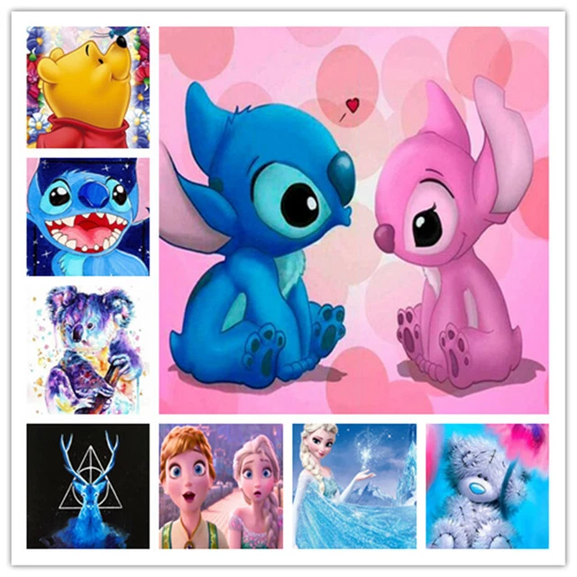 Lilo&Stitch Mickey Mouse 5D FULL Diamond Painting Kit UK Embroidery Kids Gift