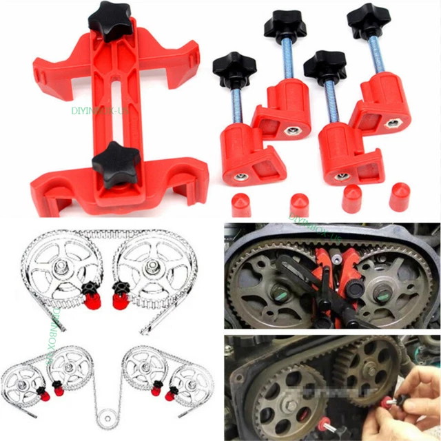UNIVERSAL CAMSHAFT DUAL Cam Clamp Alignment Timing Belt Gear Locking