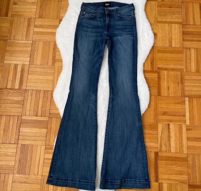 HUDSON Jeans Woman Midrise Ferris Flare 25 Dark Y2K Low Rise Denim