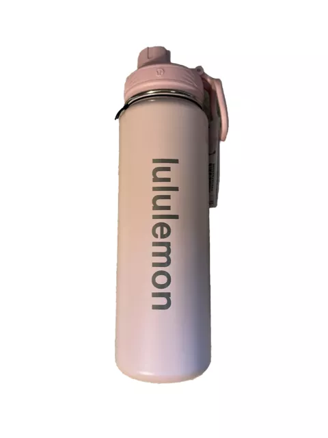 Lululemon Back To Life Steel Insulated Sport Water Bottle 24oz Dewy Green  Logo