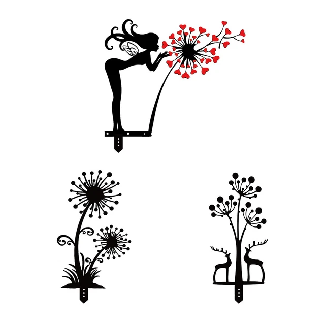 Flower Metal Wall Art Sculpture Wall-mounted Living Room Bathroom Bedroom Decor