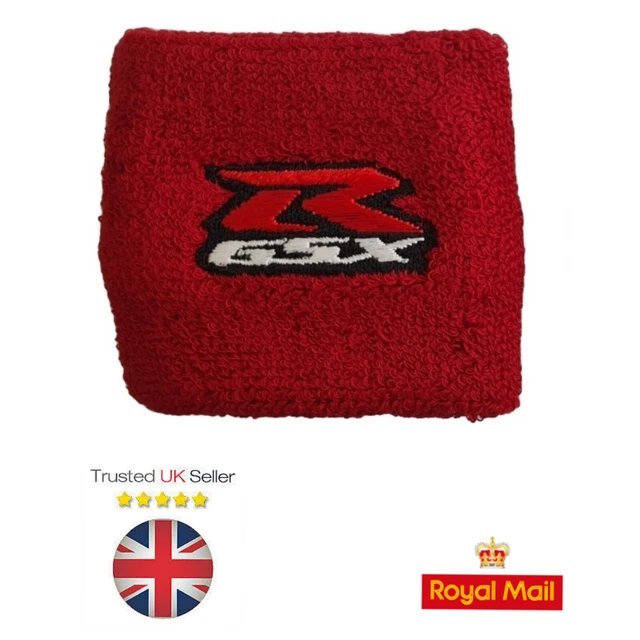 2x Suzuki Brake Reservoir Sock Covers – Fits GSXR 1000 / 600 / 750, Black Cotton