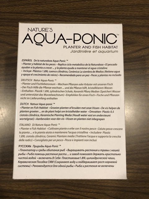 Penn-Plax Aquaponic Planter and Aquarium for Fish Tank for Plants and Fish 2