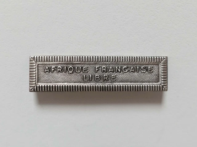 Médaille Coloniale Française Avec Agrafes AFRIQUE FRANÇAISE LIBRE, LIBYE, TUNISIE 42-43 - Décoration Militaire Occasion