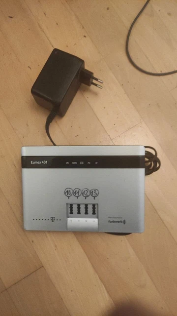 EUMEX 401 komplett mit ISDN Kabel und Netzteil Telefonanlage TAE Analog Digital